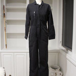 Outerknown organic cotton/linen charcoal gray jumpsuit Sz.S